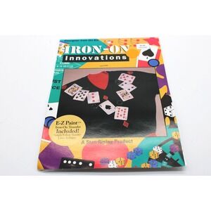 VTG 1995 CARDS Designer Iron-On Innovations Kit Blackjack Casino Poker Card